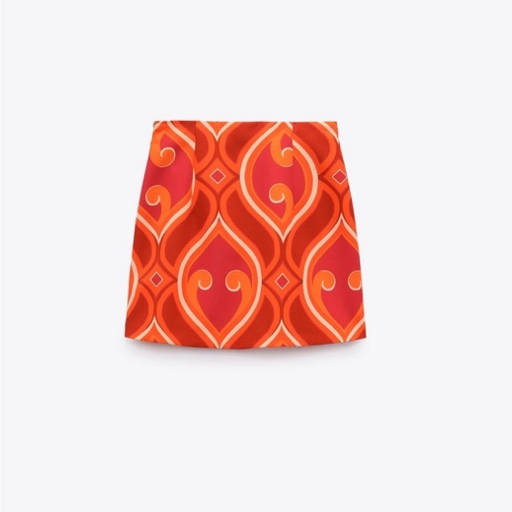 Zara NWT geometric skirt size- small - Picture 3 of 3